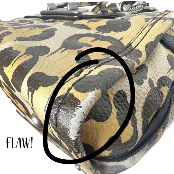 Coach Wild Beast Leopard Swagger Cheetah Animal Print Runway Purse Bag Handbag - Picture 10 of 16